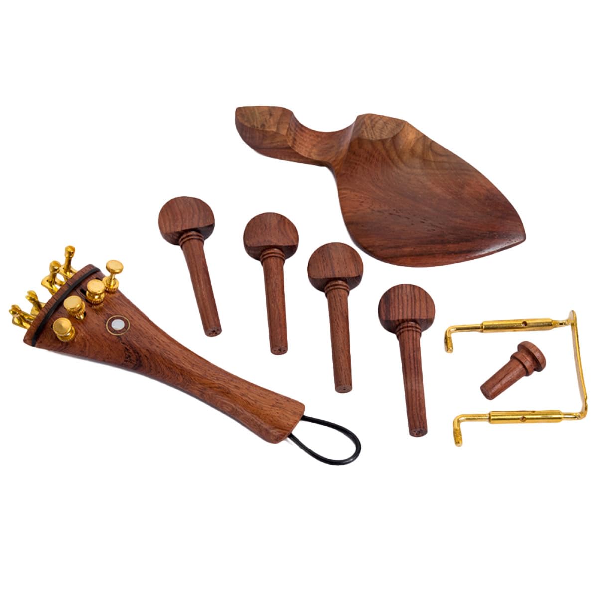 Toddmomy Accesorios para Violín Resistente Tensión de Cuerdas Juego de 15 Piezas de Madera Acabado Fino Adecuado para Violines DIY de Alta Gama