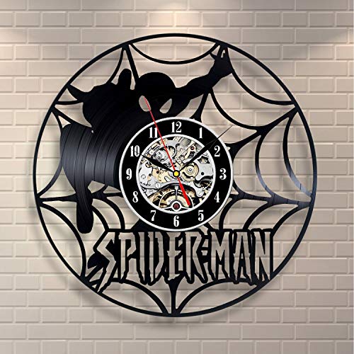 Up To 40% OFF La Bella Casa Spider-Man Wall Clock Gift for Him and Her Handmade Gift Vintage Gift Unique Gift Moden Gift Birthday for Kids Women Men Her Him 60% Off Discount La Bella Casa Spider-Man Wall Clock Gift for Him and Her Handmade Gift Vintage Gift Unique Gift Moden Gift Birthday for Kids Women Men Her Him