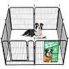 FXW Rollick Unleashed Dog Playpen for Indoor, Yard, RV Camping, 32 inch 8 Panels for Small and Medium Dogs│Patented