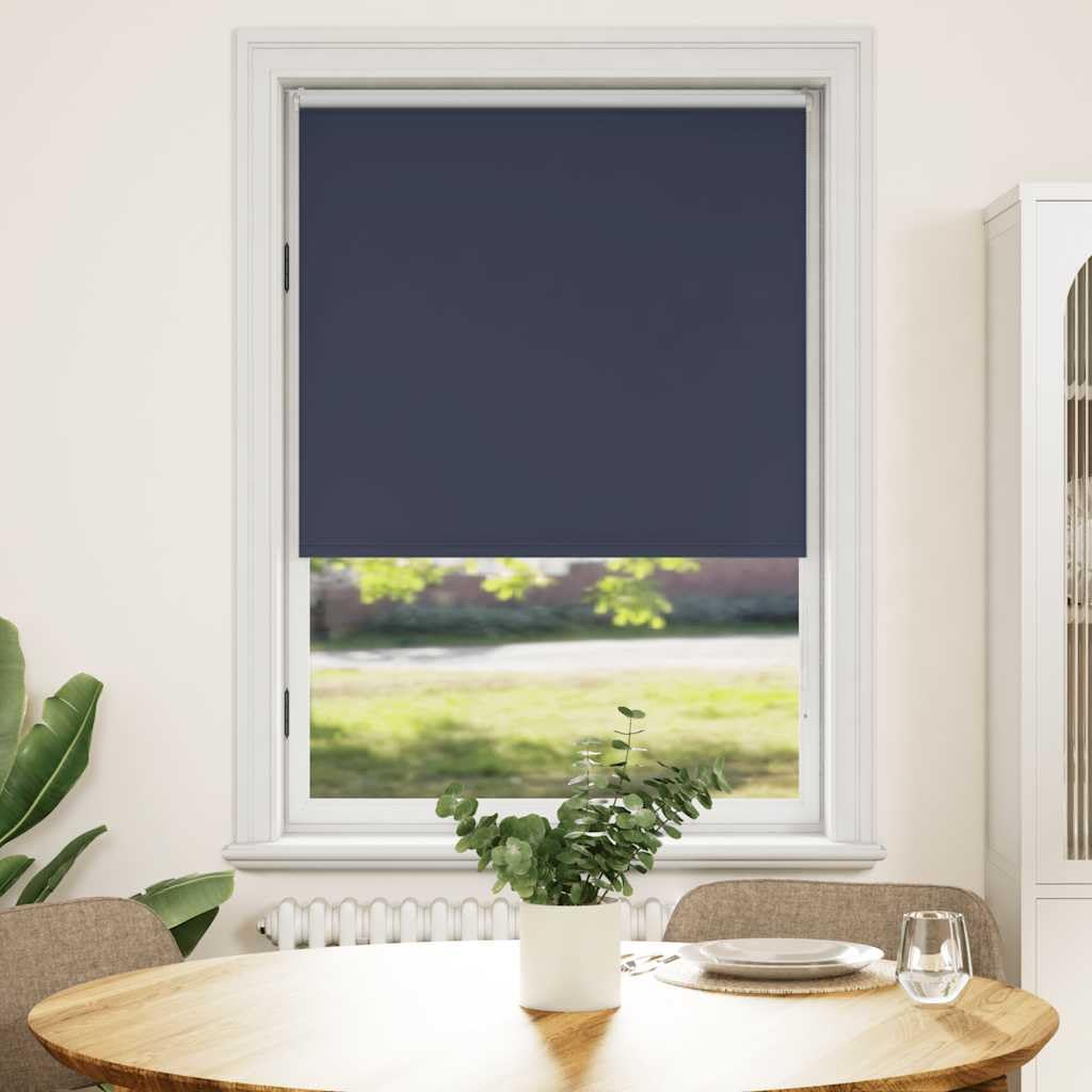 Store Enrouleur occultant 124,4 x 175 cm, Largeur du Tissu 120 cm, Coloris Marine, Stores à Rouleau Occultant pour fenêtre Protection de Vie Privée et Soleil pour Maison, intérieur