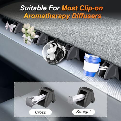 Image of 2PCS Air Freshener Adapter for Tesla Model 3 Highland 2024 2025 & Model Y Juniper 2025 2026 Accessories, No Adhesive Requried, Air Freshener not Included