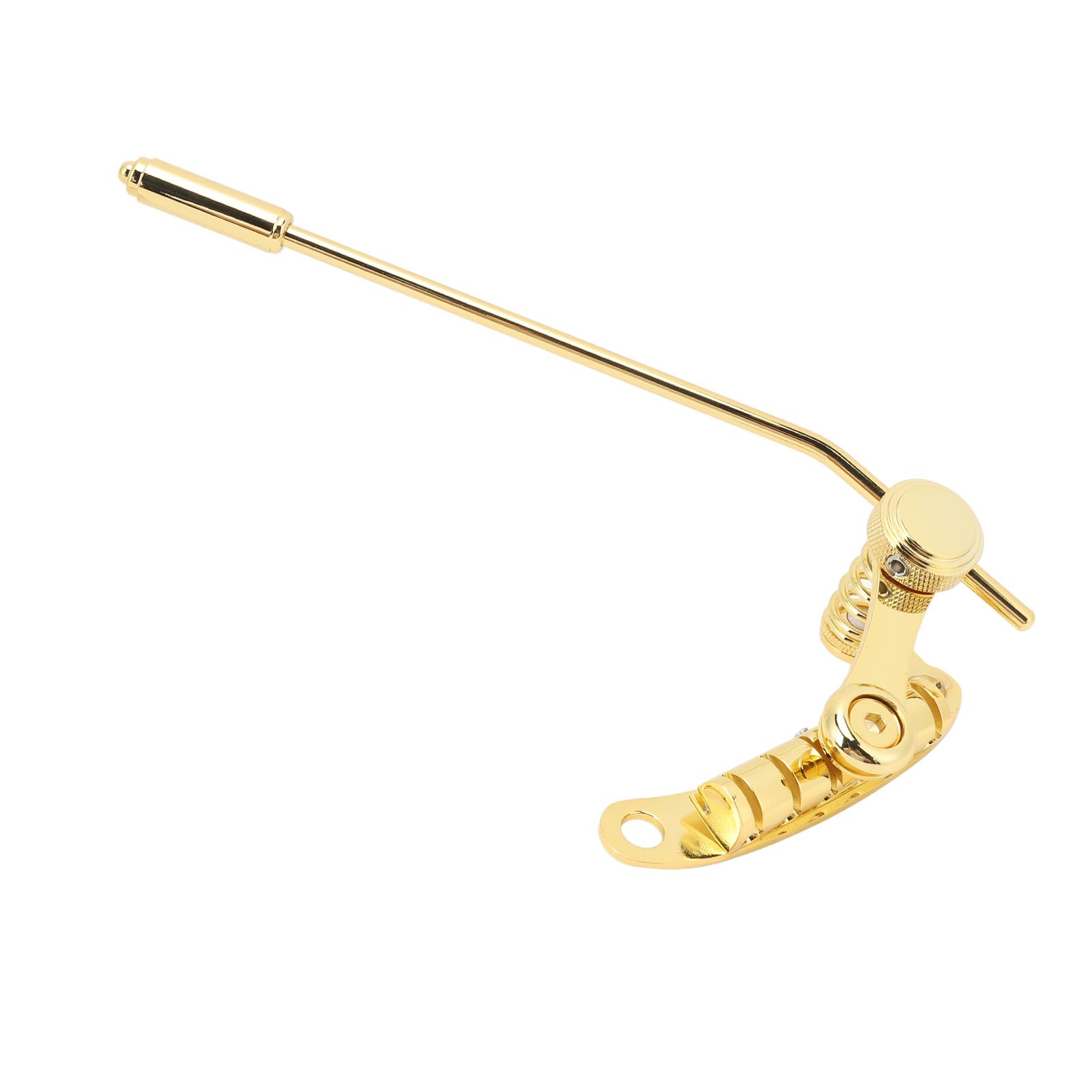 Zinc Alloy Vibrato Bridge Tailpiece, Electric Guitar Tremolo Tailpiece with Stop Bar, for LP SG Guitar, Essential Electric Guitar Accessory (Gold)