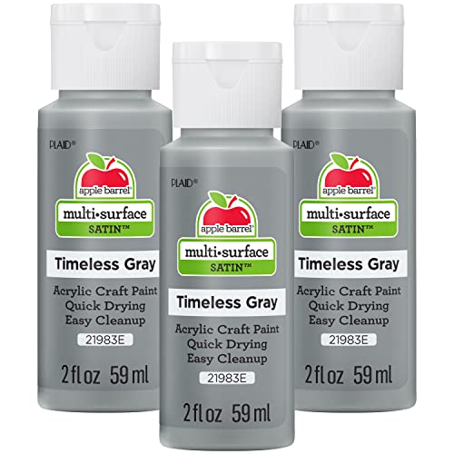 Apple Barrel Acrylic Paint, Timeless Gray (Pack of 3) 2