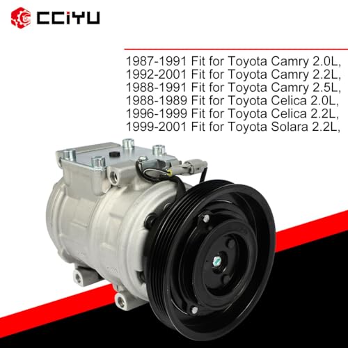 Image of CCIYU AC Compressor w /Clutch for Toyota Celica for Toyota Camry 1987-2001