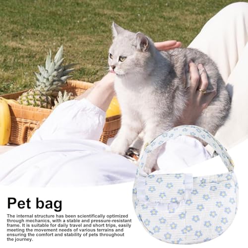 Bolsa de transporte para mascotas transpirable con correa ergonómica para pasear perros pequeños 3