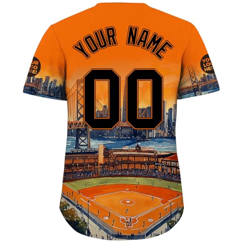 Camiseta de béisbol personalizada con ciudad y estado, uniforme deportivo bordado y estampado para hombres, mujeres, jóvenes y niños miniatura 3