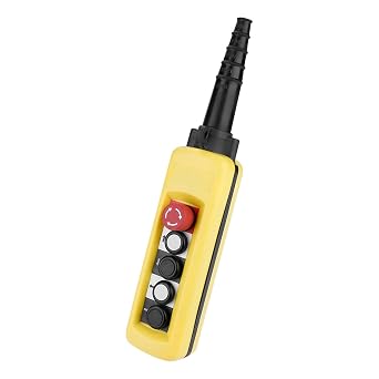JTLB Crane Chain Hoist Push Button Switch Lifting Pendant Controller 4 Buttons