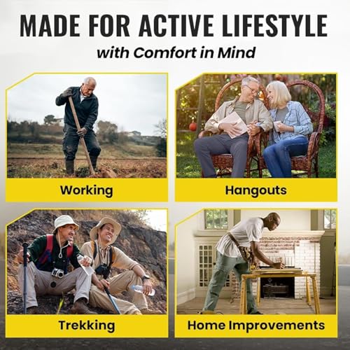 Adorlina Flex Cargo Pants for Men, Flexrover - Ultra Comfort Flex Fit Multi-Pocket Durable Pants, Palcomfy Pants3