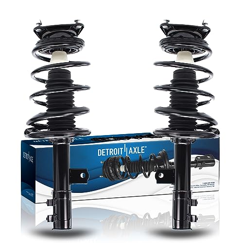 Image of Detroit Axle - Front Struts for 2007-2010 Hyundai Elantra Complete 2 Struts with Coil Spring 2008 2009 Replacement Left & Right Quick Install Ready Strut Shock Assembly