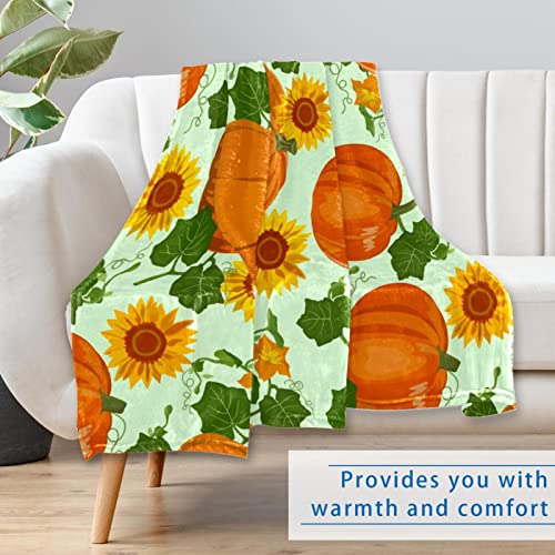 Couverture chaude et moelleuse 150x100 cm motif citrouille isolant - 7