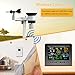 Urageuxy Weather Station Wireless Indoor Outdoor WiFi Weather Stations with Rain Gauge and Wind Speed/Direction,Temperature, Humidity, Weather Forecast, UV/Light, Moon Phase and Alarm