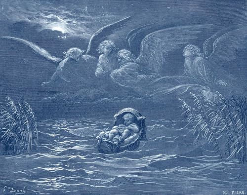 Cuadro de Gustave Doré de Moisés en el Nilo para inspirar tu hogar