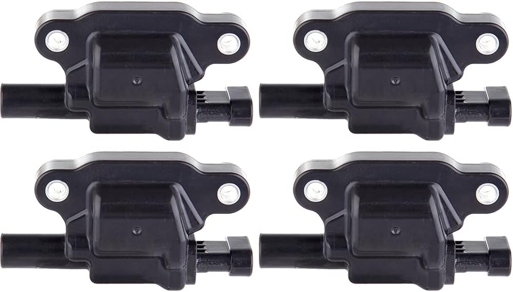 FINDAUTO UF413 D510c D513a Ignition Coil Coils Pack Compatible for GMC Savana 3500 6.6L/6.0L/4.8 2008-2013,for Savana 2500 6.6L/6.0L/4.8L 2008-2015,for Cadillac Escalade ESV 6.2L 2007-2016 set of 4