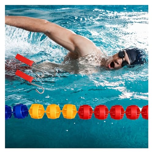 Pool Rope Floats for Divide Pool, Swimming Pool Float Line Divider Rope Kits with Hexagonal Shape Floating Balls, for Inground Pools School Contest (Size : 3m (9.9ft))