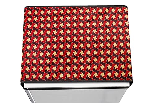 Image of Stylista Refridgerator top Cover Suitable for Samsung ‎RT28C3742S8 /HL, 236 Liter Fridge, Dimension (WXD) 65x111 CM, Frieze Pattern Brown