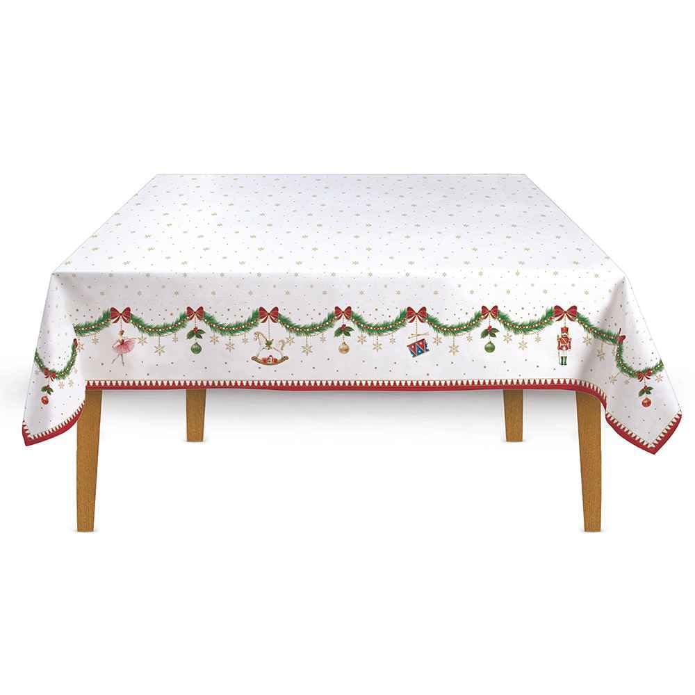 EASY LIFE Nappe de Noël rectangulaire avec décorations Magie de Noel 250 × 145 cm