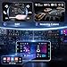 4G+64G Andriod Single Din 9-Inch Touchscreen Car Stereo with Wireless Carplay Android Auto, Car Radio Rotatable Screen 1 Din Bluetooth Mirror Link GPS WiFi, FM/RDS EQ with Backup Camera+Phone Holder