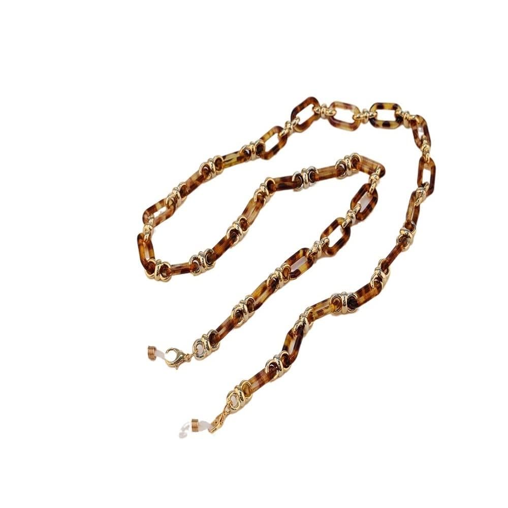 SOREZE Acrylic Button Chain Eyeglass Glasses Chain Women Anti-lost Mask Hanging Sunglasses Lanyards Hold Cord Strap Rope Necklace