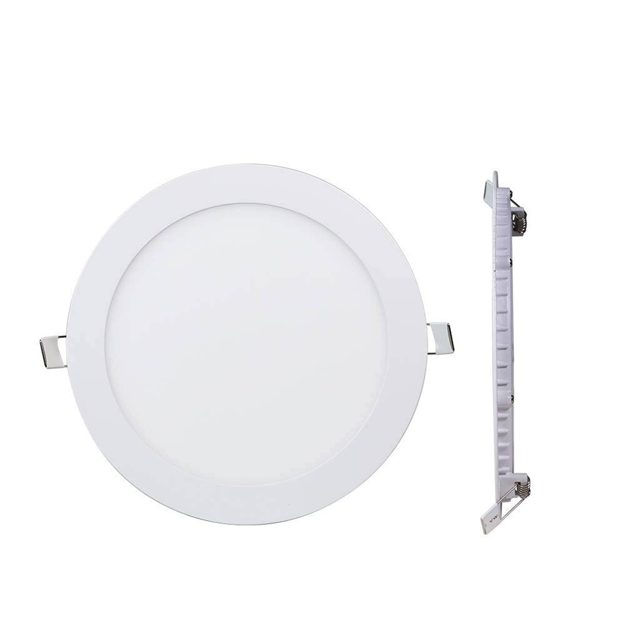 Brightex, 20w (Higher Than 18w) led recessed Ceiling Panel Light spot Lights 200mm (8 inch) Cut Out Cool White 6500k Round Flat Downlight led wall Lights Mount (2 Year WARRNTY)