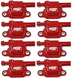 MSD Coils, 14 & up GM V8 Red Square Set of 8