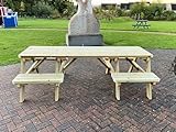 MG Timber Products Wheelchair Accessible Picnic Tables (Double side access, Round)