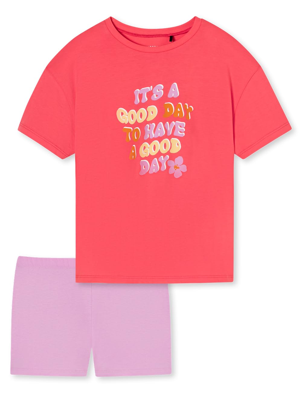 Schiesser Mädchen Schlafanzug Set Pyjama Kurz - 100% Organic Bio Baumwolle - Größe 140 Bis 176 Pyjamaset