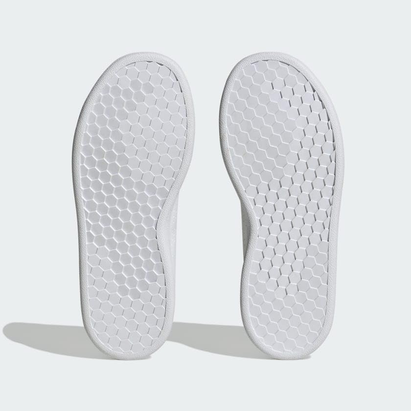 adidas Kids Girls Advantage Lace Up Sneakers Shoes Casual - White3