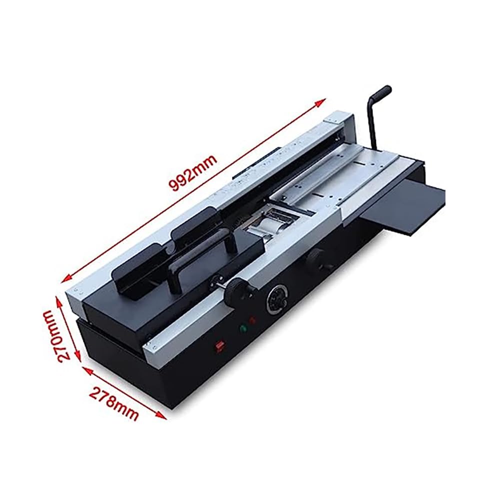 TsoLay Rilegatrice Carta Colla, Rilegatore Elettrico 1400W con Ruota Fresa in Gomma, Spessore Rilegatura Massimo 40mm, per Gare, Contratti Polizze Assicurative, Rapporti