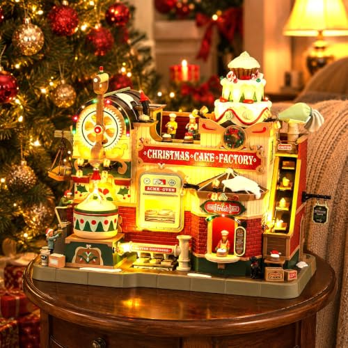 LEMAX Christmas Cake Factory: anima tu hogar con este edificio musical de resina 4