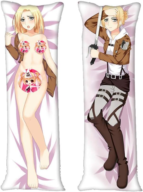 KOSEART Annie Leonhart Attack on Titan 2 Way Tricot 100cm(39.9in) Pillowcases Hugging Body Cushion Cover Hugging Body Pillow Cover case Cosplay