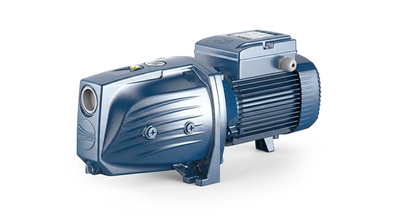 COXE Pedrollo JSWM 3BH Pompa Autoadescante Elettrica 2 HP, Elettropompa Centrifuga in Ghisa per Irrigazione e Autoclave, Portata 100 L/min, Prevalenza 76m, Monofase 220V