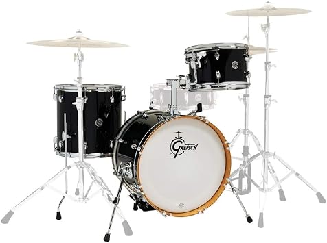 Gretsch Drums CT1-J483-PB Catalina Club 3 Piece Drum Shell Pack, Piano Black