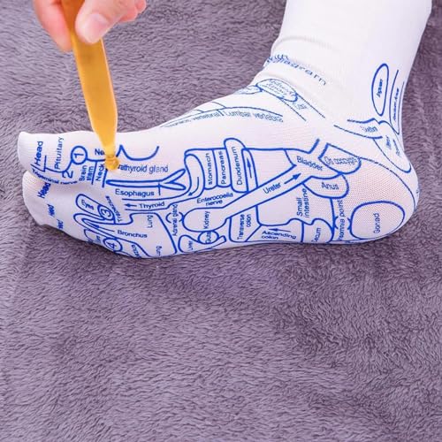 2024 New Acupressures Reflexology Sock Foot Massage Socks Set|Reflexology Socks with Massage Tool,Acupressures Reflexology Foot Massage Socks,Reflexology Foot Massage Socks Kit for Relief at Home