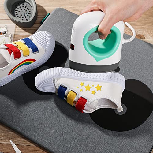 Offnova Mini Heat Press For T-Shirts Shoes Hats, 4" X 2.5" Small Iron Press For Crafts 5 Heat Settings With Lcd, 3D Stickers & Bag Included (Mint) #TOP1