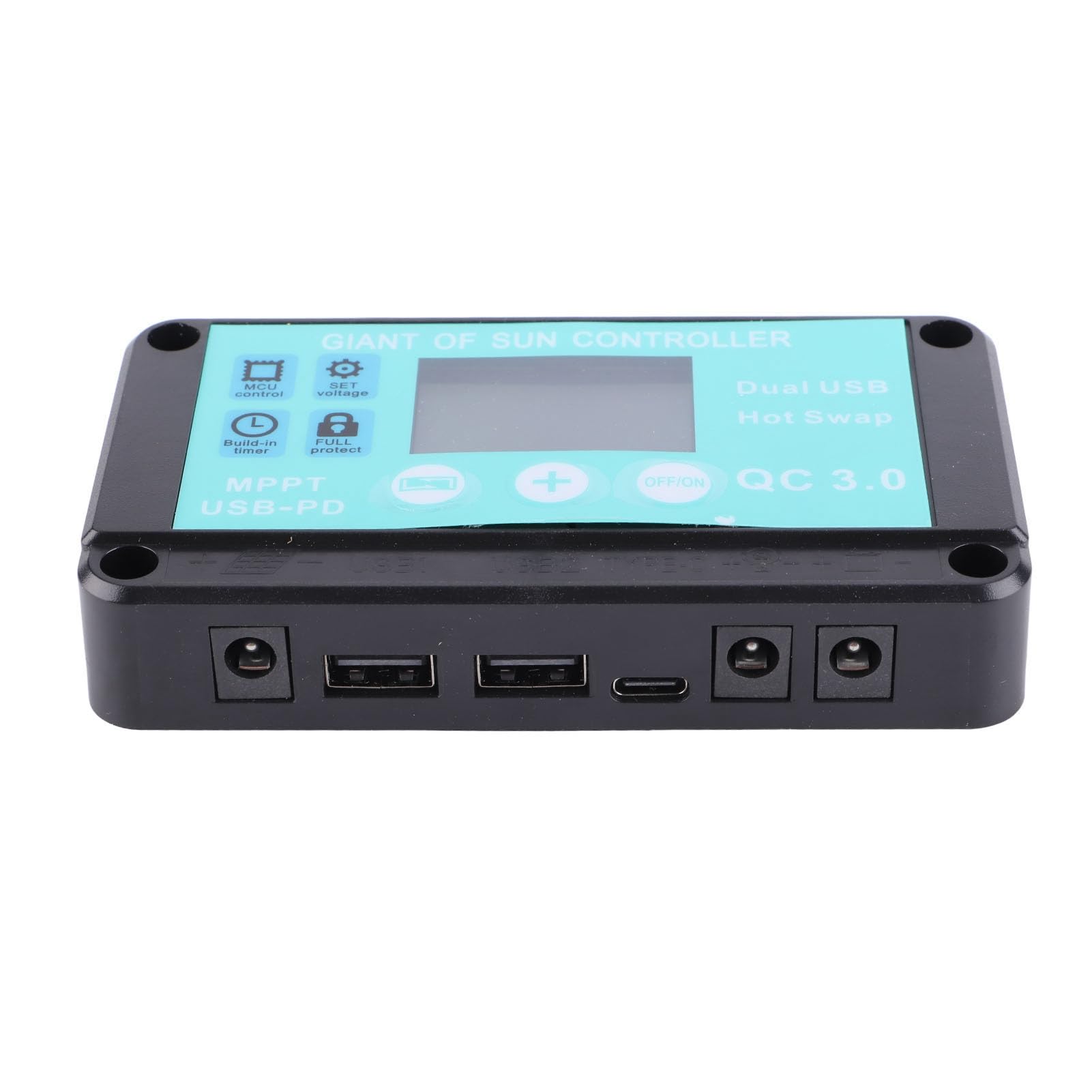 Pannello Solare MPPT da 50 W in silicio monocristallino, Caricabatterie Solare in ABS con Caricabatterie per Auto OBD, regolatore Impermeabile