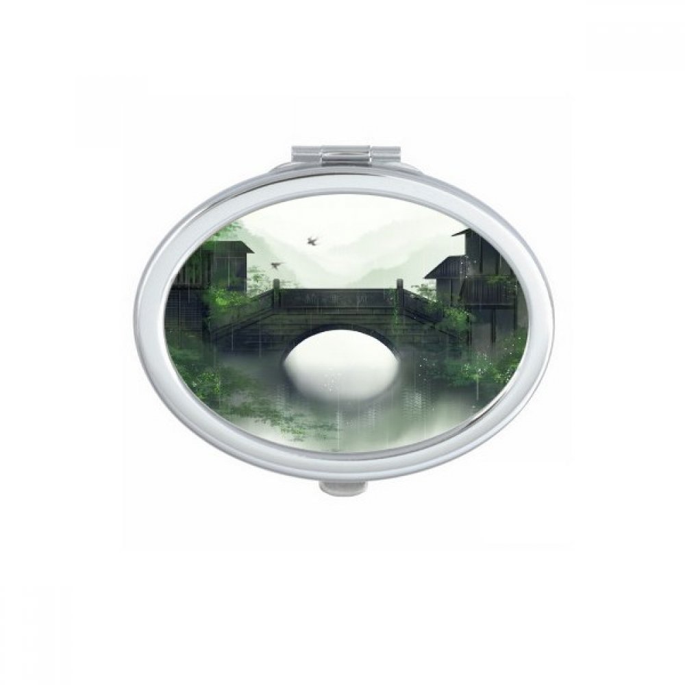 Miroir nomade Wisteria style chinois pour corriger son maquillage