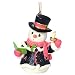 Precious Moments, Christmas Gifts, “O Come, All Ye Faithful”, 7th in Annual Snowman Series, Porcelain Ornament, #161033