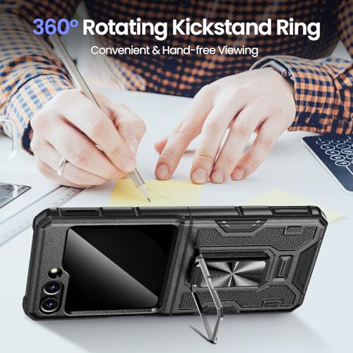 Image of VEGO for Z Flip 5 Phone Case with Stand,Built-in Privacy Screen Protector