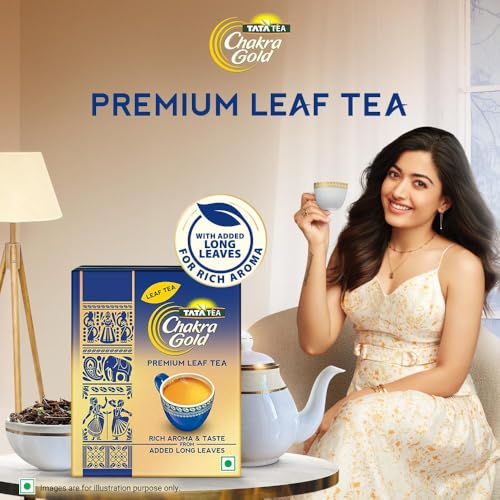 Image of Tata Tea Chakra Gold Premium Leaf, Rich Aroma & Taste, Black Tea With Leaf, 250 gram