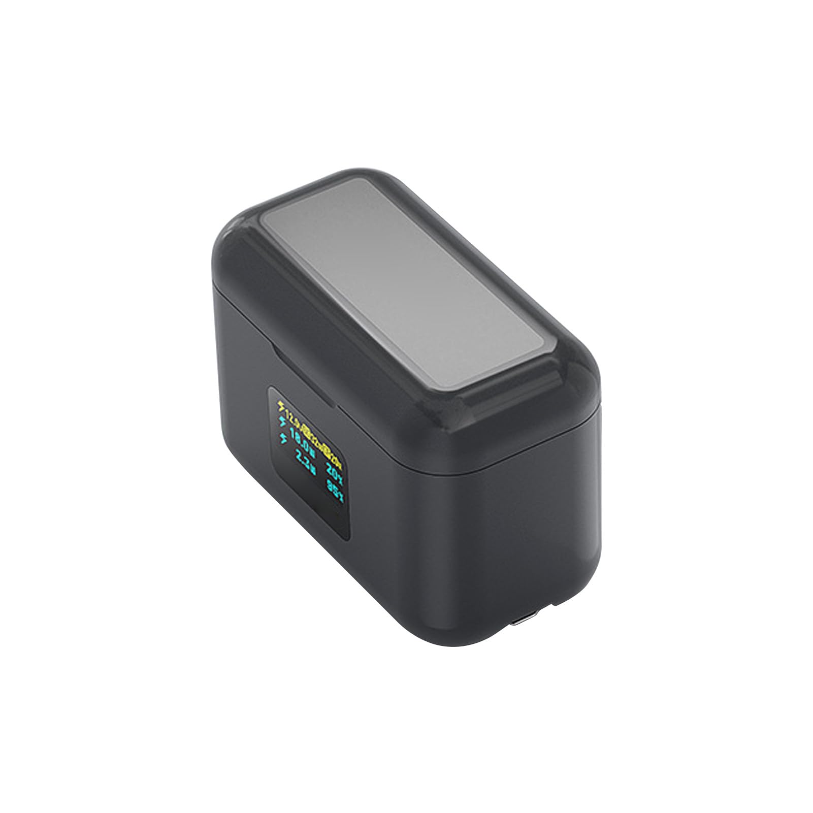 Cuifati Caricabatterie Doppio Display LCD a Ricarica Rapida da 36 W con Copertura Magnetica Cavo di Tipo C per Gestione della Batteria della Fotocamera Fotografia all'aperto Portatile Compatto