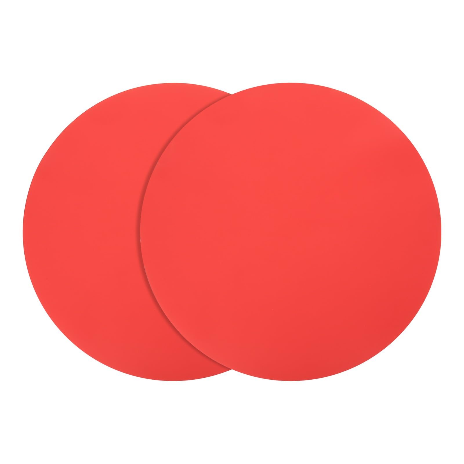 Tapis de four en silicone de 30,5 cm rouge résistants à la chaleur lot de 2