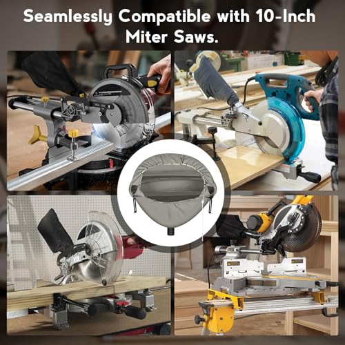 Gorhope Miter Saw Dust Hood with 12W LED