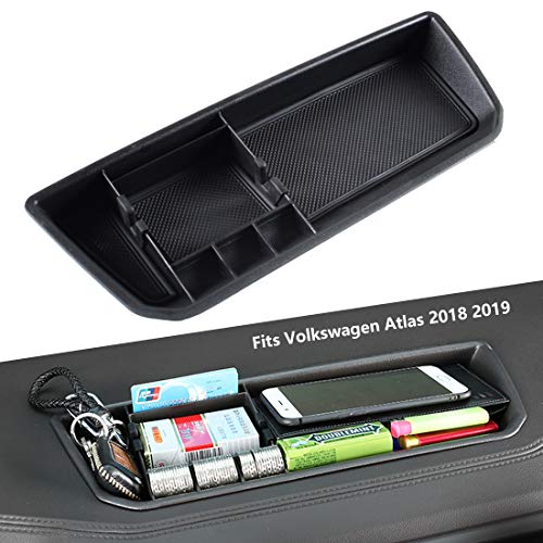 EDBETOS Interior Dashboard Storage Box Organizer Holder Tray Compatible with VW Volkswagen Atlas 2018 2019 Dash Mounted Holders Accessories