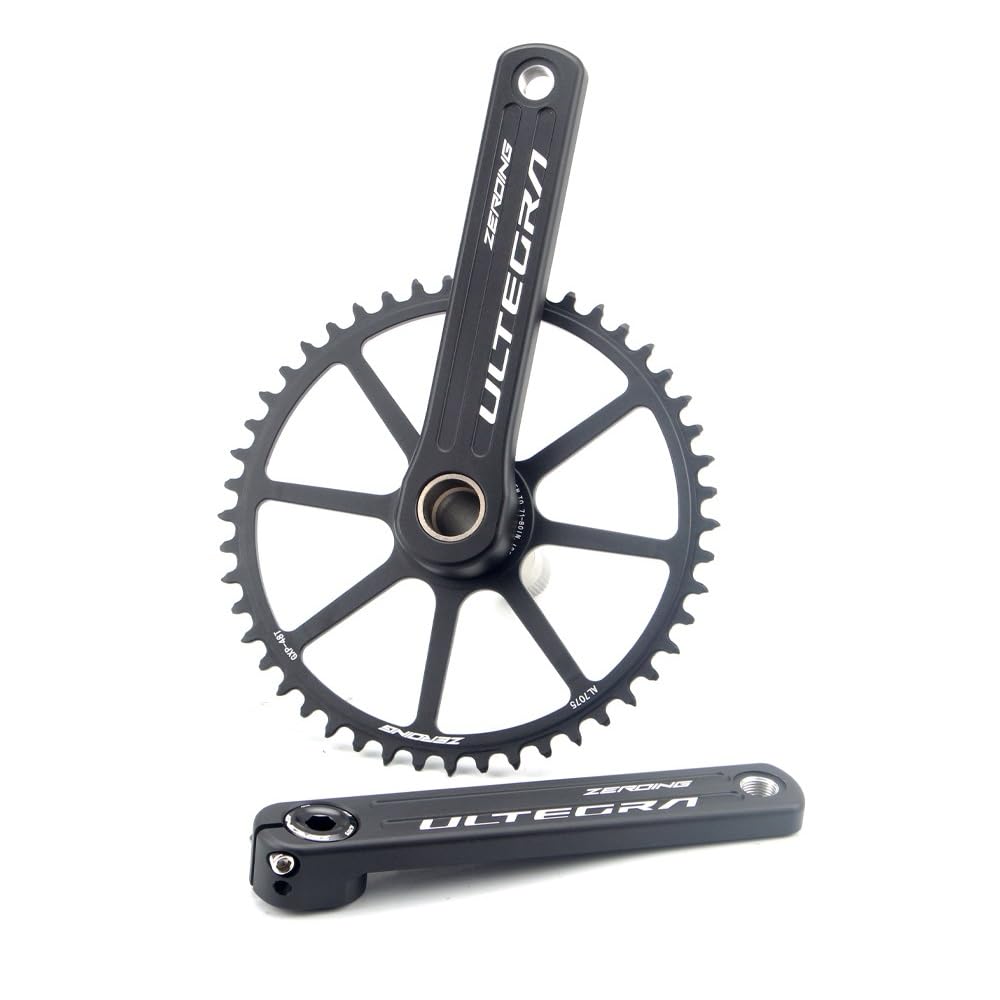 Zestaw korbowy 170 mm rower zestaw korbowy 40T 42T 44T 46T 48T 50T pojedyncza tarcza korbowa aluminiowa zestaw korb rowerowych suport na drogę