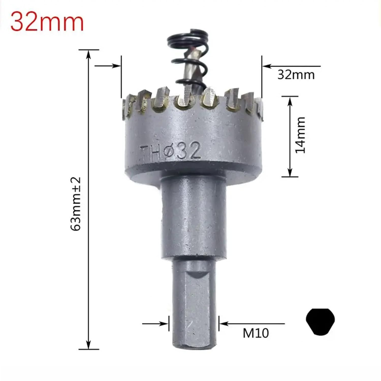 16~35mm TCT Hole Drill Bit Hole Opener Carbide Tip Cutter Practical High Hardness Drill Bit Tool Parts 1Pcs(-32mm-)