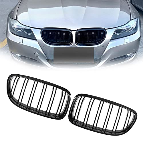 Rejillas de riñón con ajuste exacto para parachoques de BMW Serie 3 E90 E91 LCI 2