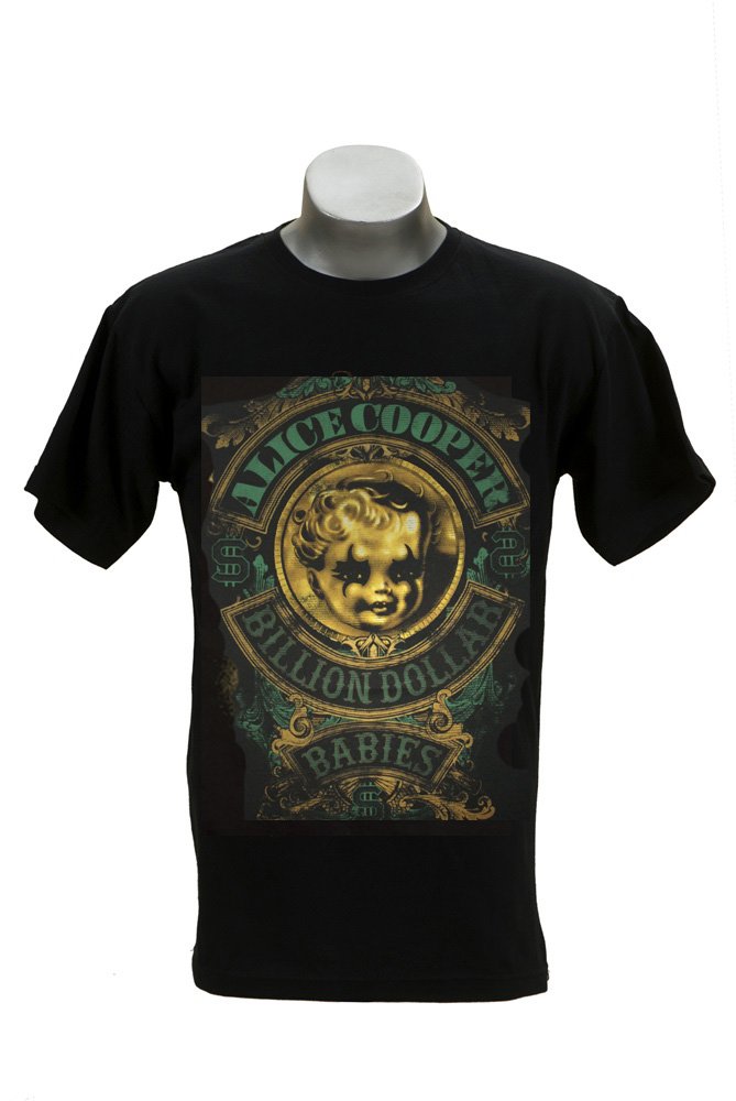 Rock Guitar Miniatures RGM847 Alice Cooper Billion Dollar Babies T-shirt Size: LARGE