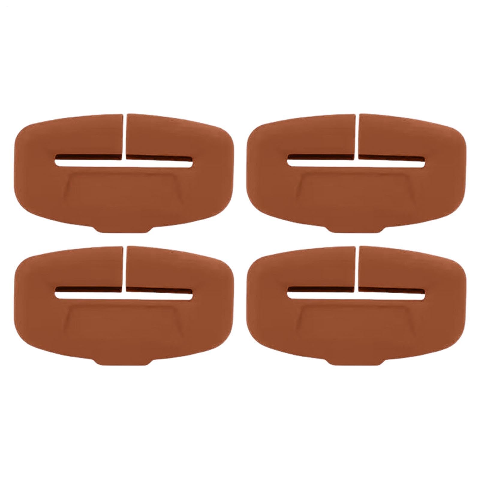 Seat Belt Buckle Cover | 4 Pieces Seat Belt Buckle Guard | Silicone Seats Belts Buckles Protective Cover Case | Seatbelts Lock Protector | Seats Strap Buckles Insert Protector for Auto Suv Rv Truck — view 9