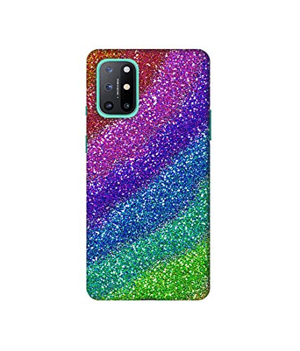 Image of Amazon Brand - Solimo Designer Multicolor Sparkle 3D Printed Hard Back Case Mobile Cover for OnePlus 8T