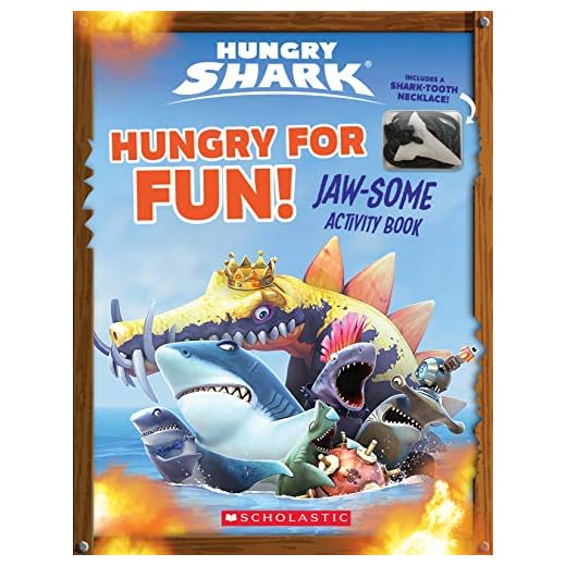 Hungry Shark: Hungry for Fun!: Jaw-Some Activity Book [With Shark Tooth Necklace]